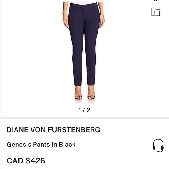 DVF - NWOT - Wool/Elastane Genesis Pants - Picture 9 of 9